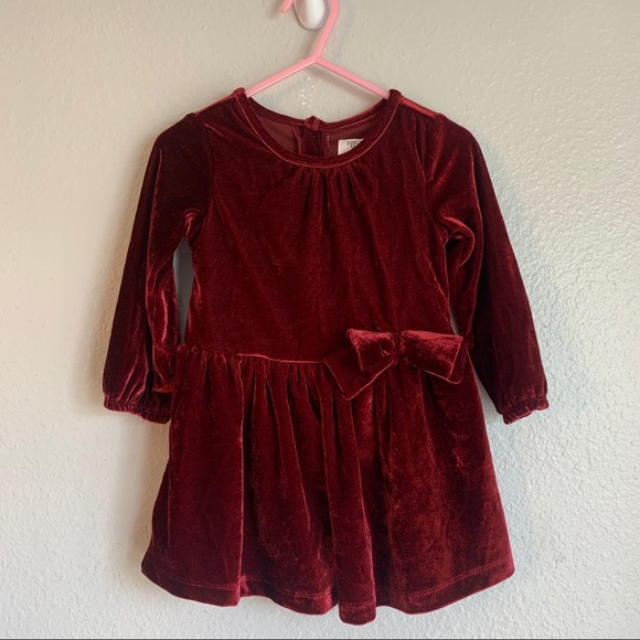 burgundy dress 12 months